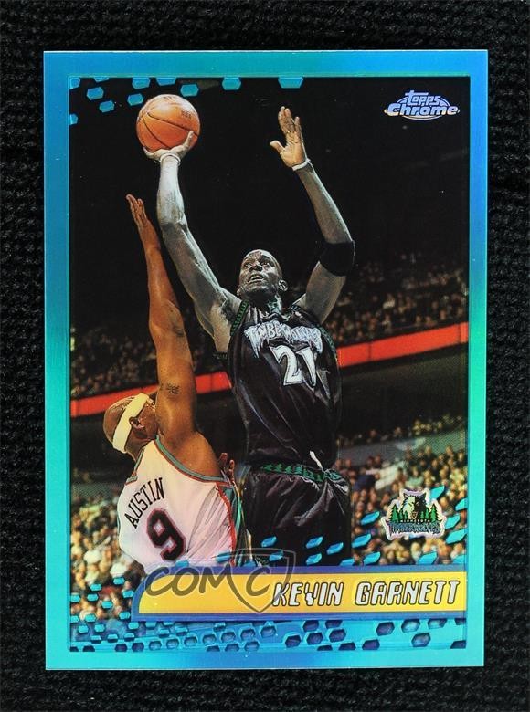 2001-02 Topps Chrome Refractor Kevin Garnett #21 HOF 0g4t