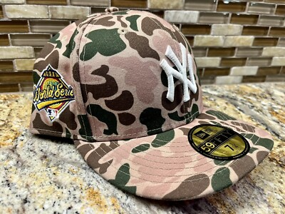 New York Yankees New Era Fitted Hat Duck Camo 1996 World Series