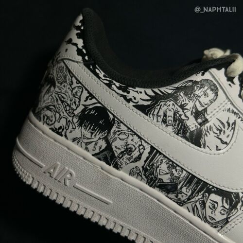 Custom Anime JUJUTSUK KAISEN Air Force 1 🖖👏 (ANY SIZE) (SHIPPING IS 3-4WEEKS) - Picture 3 of 7