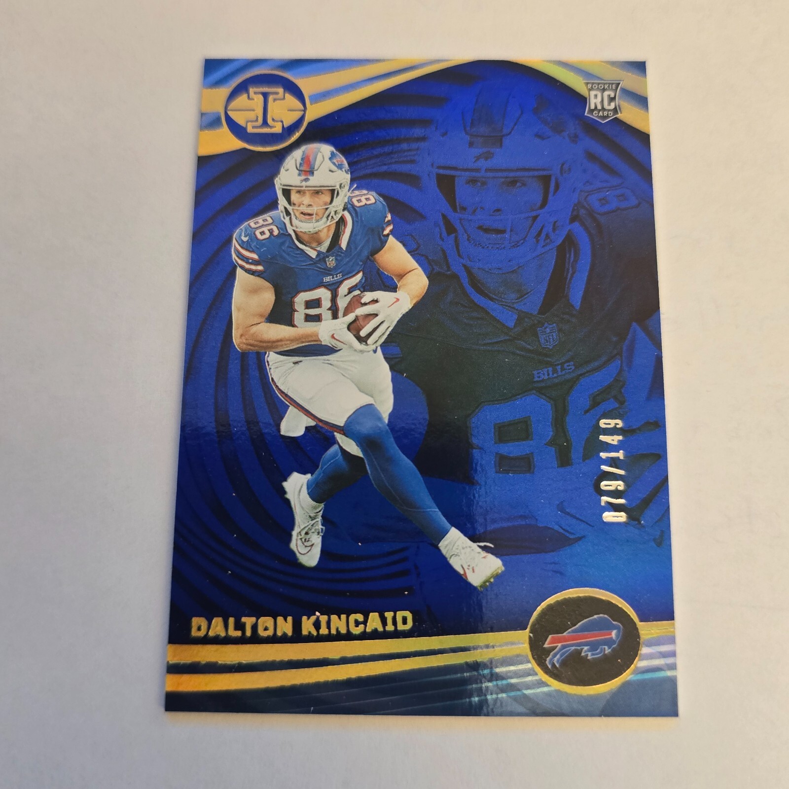 2023 Panini Illusions #13 DALTON KINCAID Rookie RC Blue Trophy Collection SP/149