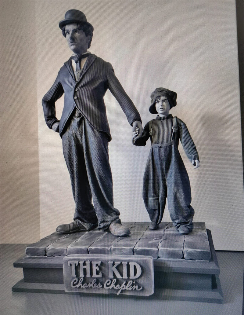Charlie Chaplin 3D Printing Garage Kit Figure Model Kit Unpainted