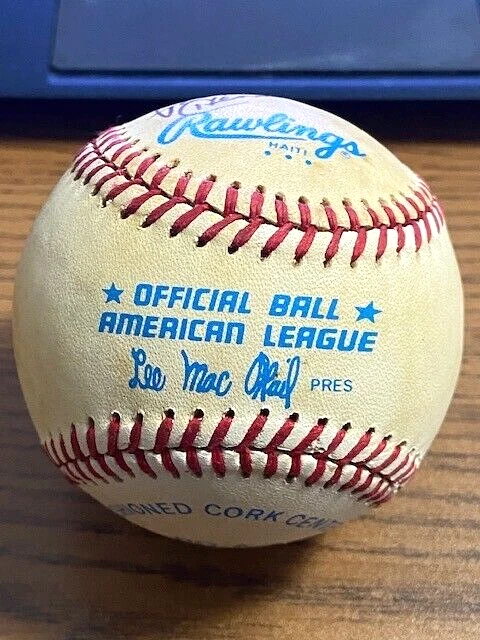 PAUL HENDERSON SIGNED AUTOGRAPHED OAL BASEBALL!  NHL HOCKEY!  Red Wings! - Image 2 of 2