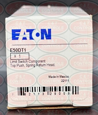 Eaton E50DT1 Top Push Limit Switch New In Box USA Stock