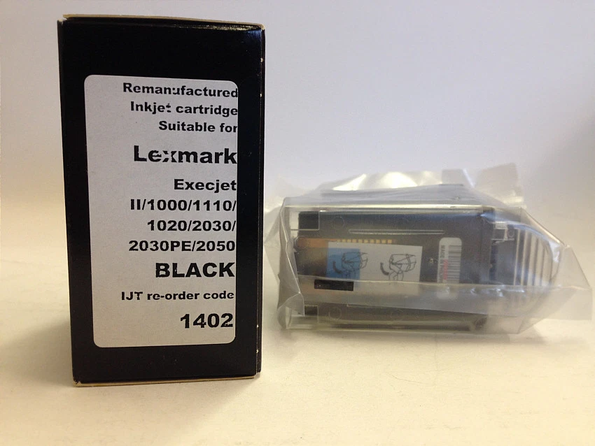 Recycled Black Cartridge Execjet II 1000 1110 1020 2030 2030PE 2050. code1402 - Image 2 of 3