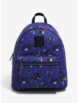 Loungefly Nightmare Before Christmas Halloween Town Icons Backpack IN HAND