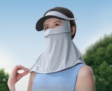 Summer Female Cycling Breathable Neck Protection Ice Silk Sunscreen Mask