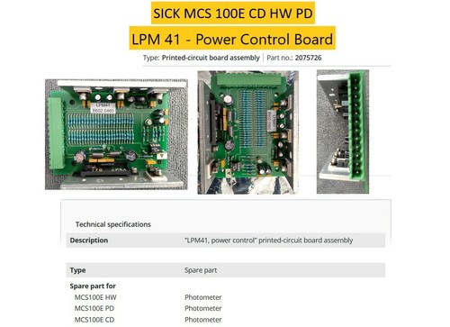 SICK MCS 100E CD HW PD LPM 41 POWER Control Board A - Bild 1 von 9