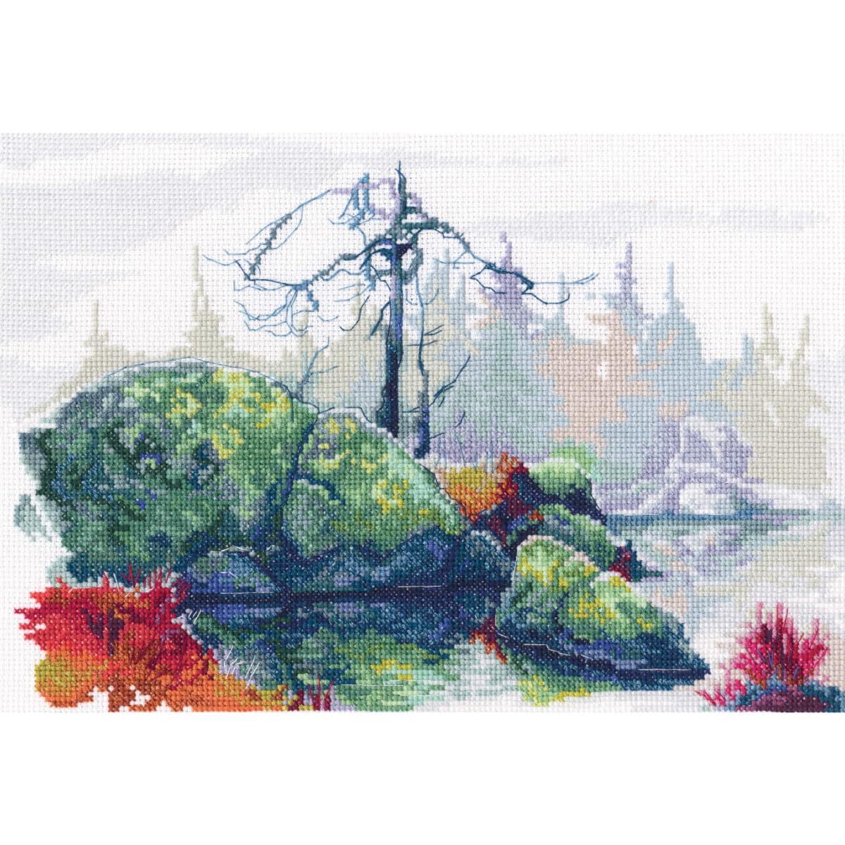 RTO counted cross stitch kit ""Wonderful North II"", 29,5x20,5cm, DIY