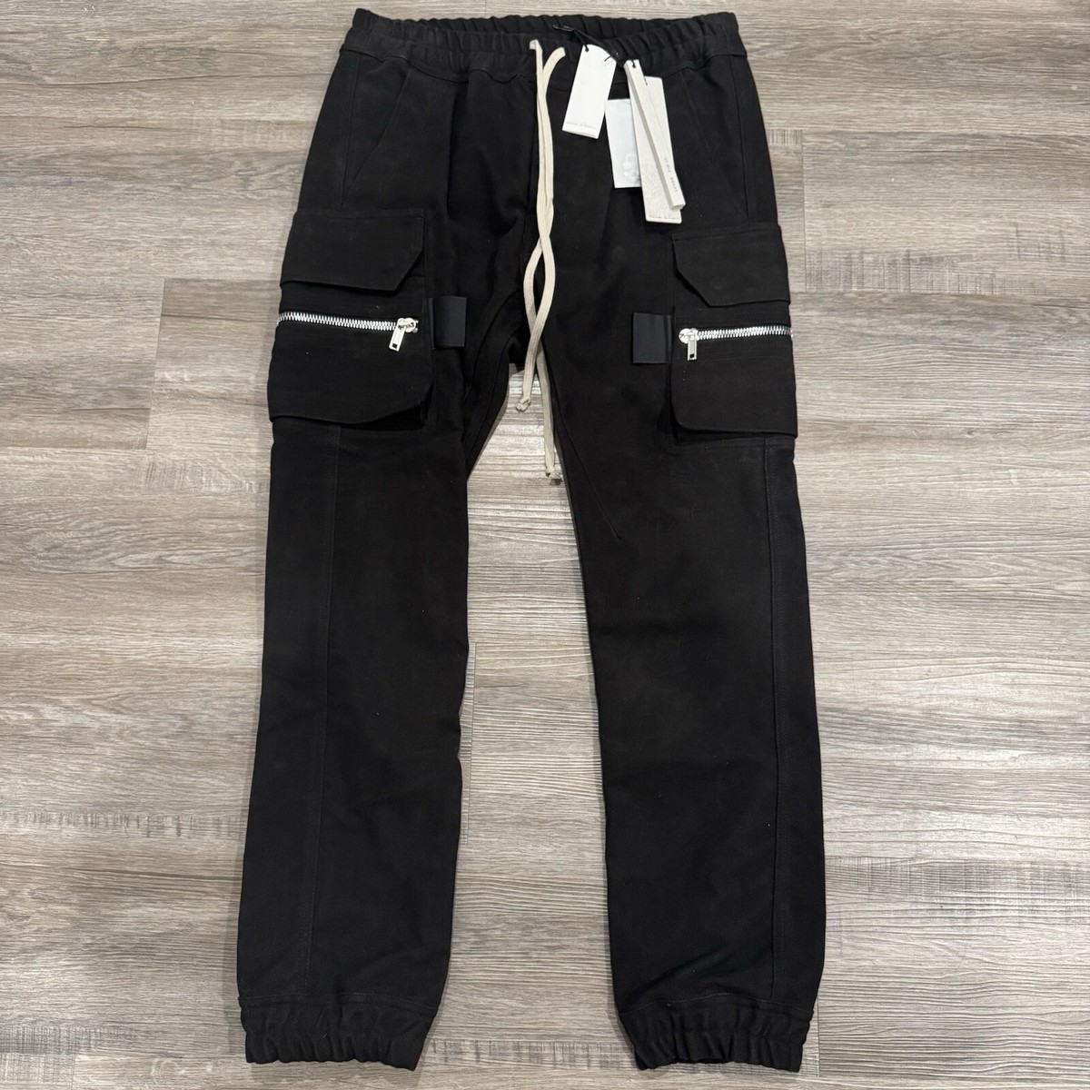 Size S IT 48 Rick Owens Mastodon Cargo Pants in Black Men's | eBay