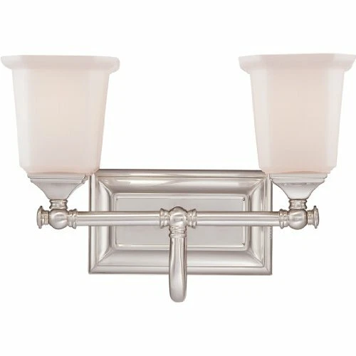 Quoizel NL8602BN Two Light Vanity Bath Fixture, Brushed Nickel Finish - Picture 1 of 1