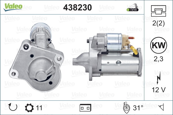 Motorino d'avviamento 438230 VALEO per VOLVO VOLVO