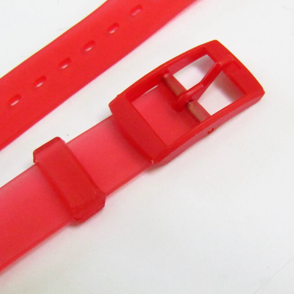 Reloj SWATCH 12mm Correa de Repuesto Rojo Transparente Genérico para Damas Swatch Foto 2 de 3