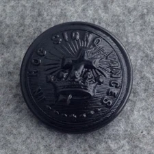 Knights Templar Uniform Button - Large - Black (KTB-Blg)