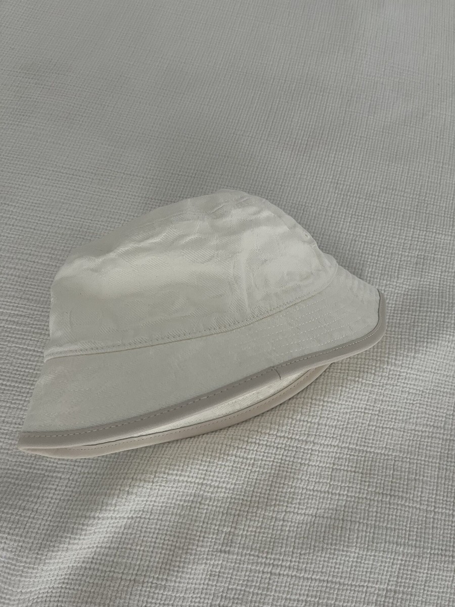 Coach Off White Cotton Leather Trim Bucket Hat | eBay display picture 3