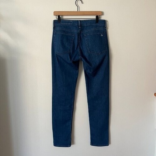 jeans strag & bone Dre vita bassa slim boyfriend lavaggio calimet donna taglia 26 - Foto 8 di 10