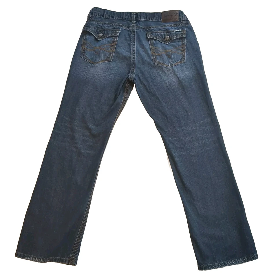 Seven 7 Jeans Bootcut Bota Solapa Bolsillo Hombre 38x34 Lavado Oscuro (mide 39x32.5) Foto 2 de 4