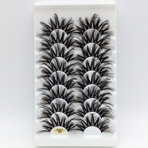 Full Volume Handmade Eyelash Extension False Eyelashes 25mm Lashes 4D Mink Hair - Picture 6 of 14