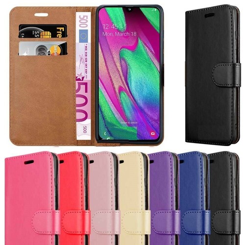 Case-For-Samsung-Galaxy-A10-A20E-A40-A50-A70-Genuine-Leather-Wallet-Flip-Cover