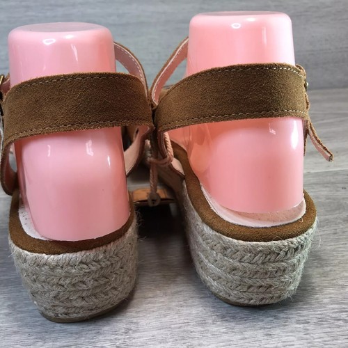 FatFace brown leather wedge sandals summer UK 8 EU 42 womens Brand New - Picture 6 of 10