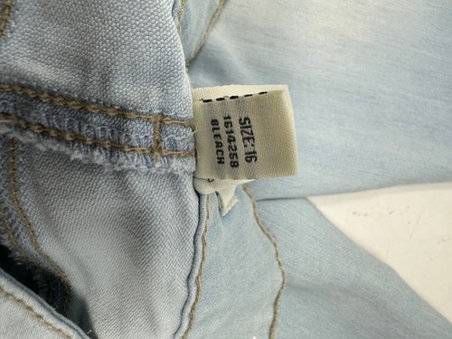 Mudd Girls Mid Rise Skinny Stretch Denim Blue Jeans Youth Sz 16 Light Wash X5 - Picture 5 of 6