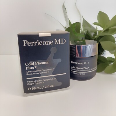 Perricone MD COLD PLASMA PLUS + Advanced Serum Concentrate 2oz/59ml, New