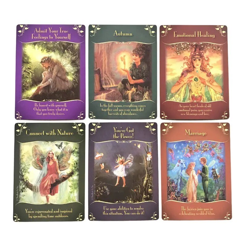 Tarot Deck Magical Messages Fairy Oracle Cards English Divination Collectibles