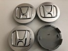 4x Honda Alloy Wheel Hub Centre Cap Set Center Caps Silver Chrome 68mm 69mm