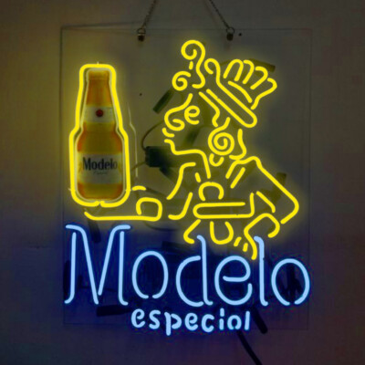 Modelo Especial Beer Neon Sign Bar Pub Wall Decor Artwork Gift 19''x15''