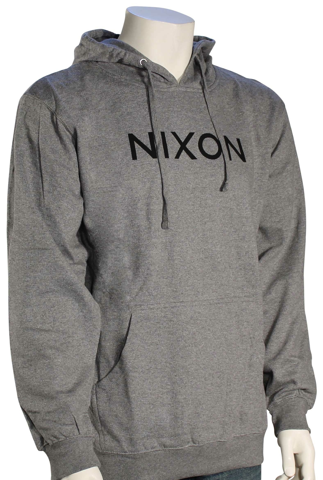 Толстовка с капюшоном Nixon Wordmark темно-серый Хизер новинка 11390₽