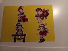4X DIE CUT CHILDREN CHRISTMAS FOR SCRAPBOOKING NEW CH01 