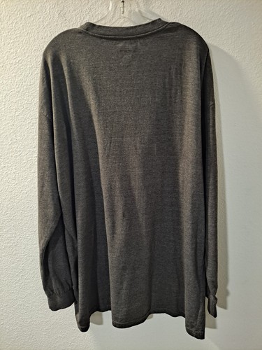 NFL Team Apparel Men's Grey St. Louis Rams Long Sleeve Performance Shirt, 2XT - Picture 2 of 7