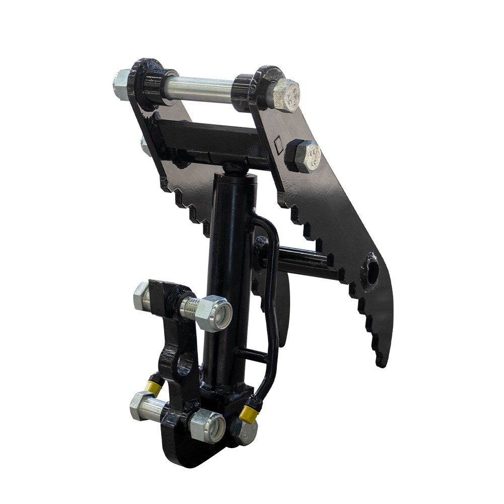 Classic 3-Hole Hydraulic Thumb Attachment With L-Bracket For Mini Excavators Up To 3.5 Tons