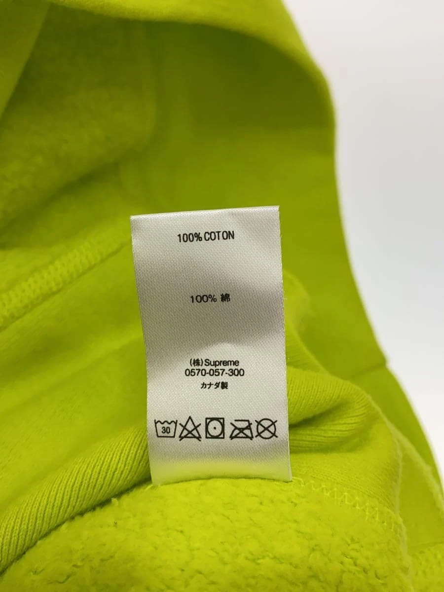 Felpa Supreme con cappuccio logo S 20AW L cotone giallo usata