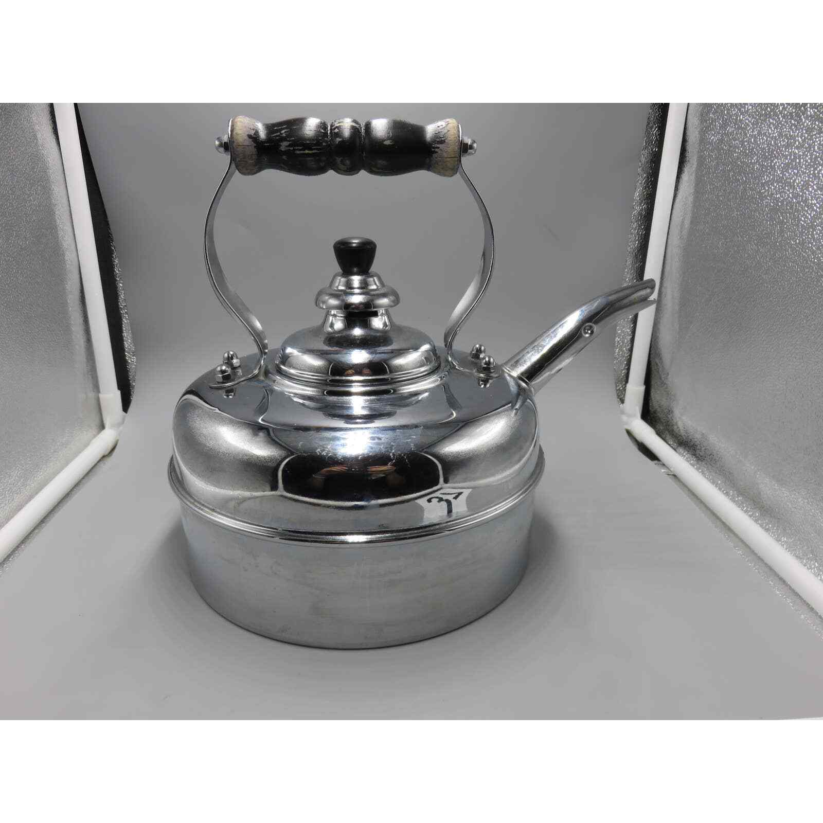 Vintage The Simplex Tea Kettle Solid Copper England Chrome eBay
