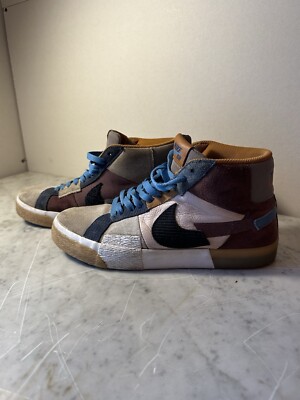 Nike SB Zoom Blazer Mid PRM Mosaic Dark Wine Pink Oxford MEN'S 9 DA8854 600
