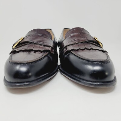 Caporicci Mens loafers Sz 10.5 M Slip-On Buckle Dress shoe  display picture 3