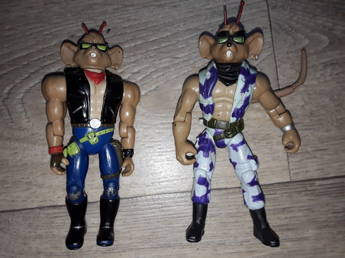 Lot De Figurines Vintage Galoob - Biker Mice, Batman, Tortues Ninja