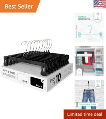 360-Degree Swivel Hangers for Optimal Clothing Organization - 10 Durable Pack