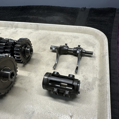 2007 suzuki RMZ450 transmission rmz 250 450 drum forks trans - Picture 3 of 12