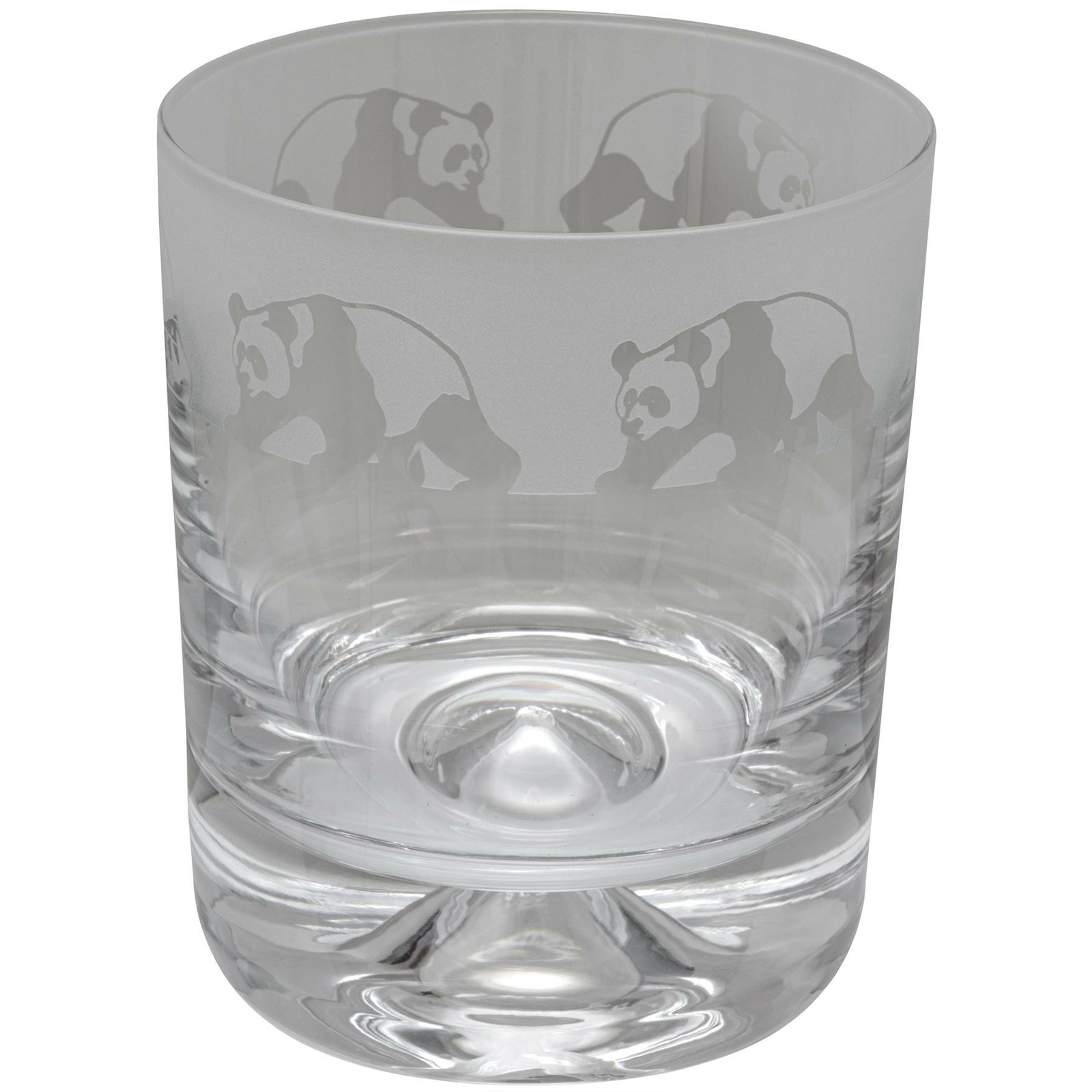 Animo Glass Panda Engraved Whisky Tumbler Etched Animal Whiskey Glass 300ml