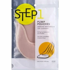 STEP 1 Pump Pouches Wraparound Toe Cushions, 1 Pair, Fits Heels, Ballet...