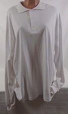 Cherokee 3 Button with Collar long Sleeves UA520 WHT White Large 532P