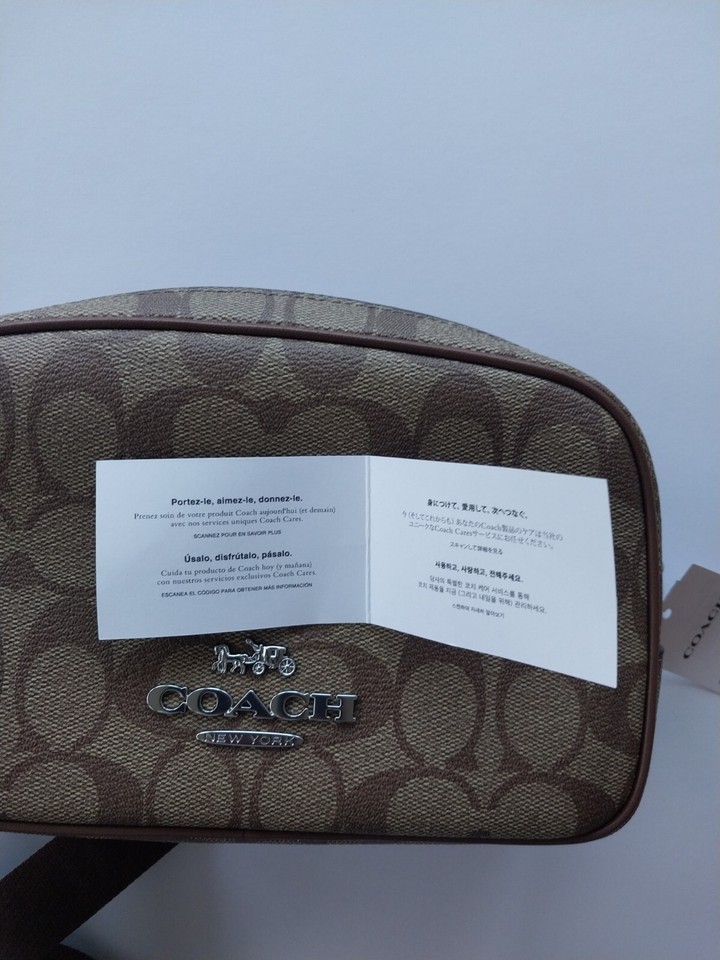 Coach Pace Belt Bag In Signature Canvas Original with Price Tag &Label ...
