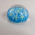 Vintage Millefiori Factory Murano Glass Paperweight 2 1/4"