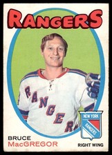1971-72 O-Pee-Chee Bruce MacGregor New York Rangers #216