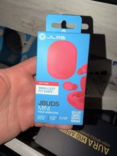JLab JBuds Pink Mini Bluetooth Earbuds, Smallest, In-Ear, 2025/26 Model