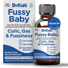 Drkids Fussy Baby - Infant Gas  Colic Relief Drops, Soothes Fussiness, Bloating