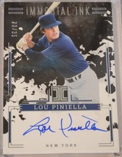 2025 Panini Impeccable #II-LP Lou Piniella Immortal Ink Autographed #/35