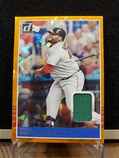 2025 Panini Donruss Retro 1985 Materials Orange Relic Pablo Sandoval #MAT-PS