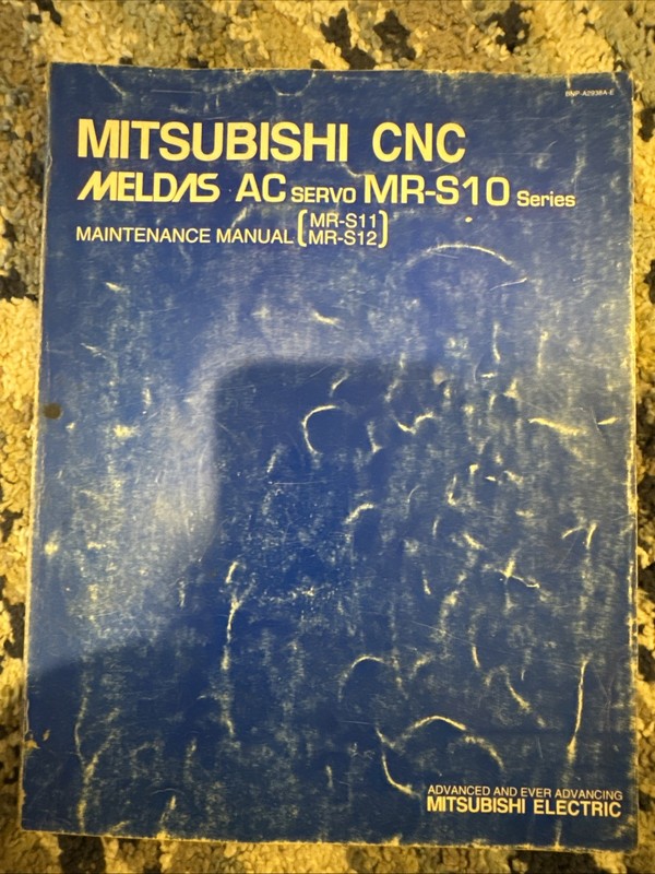 Mitsubishi CNC Meldas AC SERVO MR-S10 Series Maintanance Manual, MR-S11, MR-S12